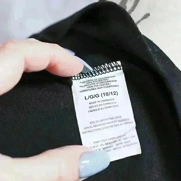 Kid's Size L (10/12) AND1 black/red long sleeve jersey basketball player graphic - Picture 9 of 11